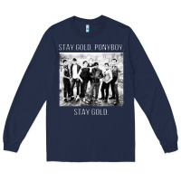 Navy the outsiders Long Sleeve Tee - linhVisuals