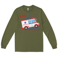 Army Green emt paramedic wee woo ambulance boo Long Sleeve Tee - linhVisuals