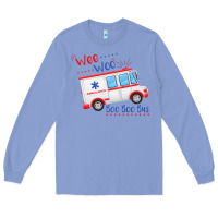 Colony Blue emt paramedic wee woo ambulance boo Long Sleeve Tee - linhVisuals