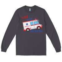 Smoke emt paramedic wee woo ambulance boo Long Sleeve Tee - linhVisuals