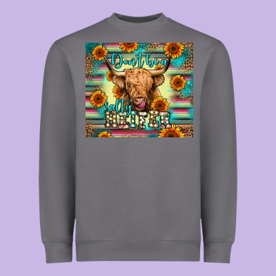 Don't Be A Salty Heifer Heavyweight Sweatshirt Designed By Jasminsmagicworld