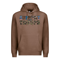 Chestnut armed forces day support our troops Premium Hoodie - Artiststas