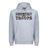 Heather Grey armed forces day support our troops Premium Hoodie - Artiststas