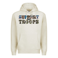 Oatmeal Heather armed forces day support our troops Premium Hoodie - Artiststas