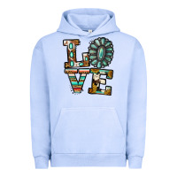 Pigment Grape Ice turquoise serape love Urban Hoodie - Jasminsmagicworld