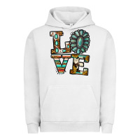 Pigment Lunar Rock turquoise serape love Urban Hoodie - Jasminsmagicworld