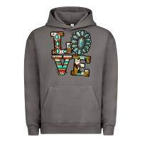 Pigment Tornado turquoise serape love Urban Hoodie - Jasminsmagicworld