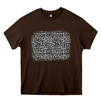 Chocolate Brown grey leopard background Heavy Core Tee - OliviaCreatesArt