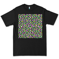 Black mardi gras leopard  seamless pattern Premium Tee - FaDigitalArtStudio