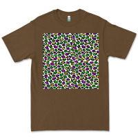 Cacao mardi gras leopard  seamless pattern Premium Tee - FaDigitalArtStudio