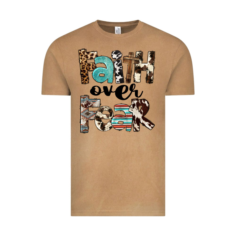 Faith Over Fear Vintage Tee by FaDigitalArtStudio | Teevron