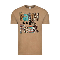 Vintage Coffee Faith Over Fear Vintage Tee - FaDigitalArtStudio