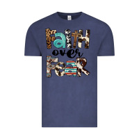 Vintage Denim Faith Over Fear Vintage Tee - FaDigitalArtStudio