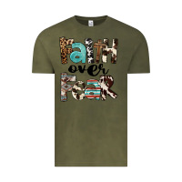 Vintage Olive Faith Over Fear Vintage Tee - FaDigitalArtStudio