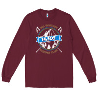 Burgundy mt whitney summit club hiking Long Sleeve Tee - linhVisuals