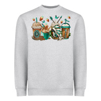 Heather Grey indian headdress coffee cups Heavyweight Sweatshirt - Jasminsmagicworld