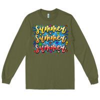 Army Green Summer Summer Summer Long Sleeve Tee - CowhideDigitalArt