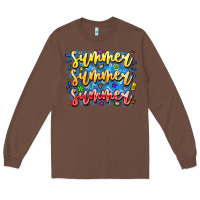 Chestnut Summer Summer Summer Long Sleeve Tee - CowhideDigitalArt