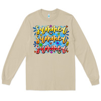 Mushroom Summer Summer Summer Long Sleeve Tee - CowhideDigitalArt