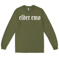 Army Green elder emo Long Sleeve Tee - linhVisuals