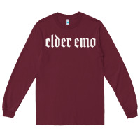 Burgundy elder emo Long Sleeve Tee - linhVisuals