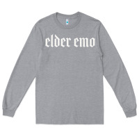 Heather Grey elder emo Long Sleeve Tee - linhVisuals
