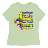 Matcha mardi gras parades beads french quarter beignets Ladies Tee - FaDigitalArtStudio