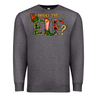 Charcoal Heather What The Elf Christmas Premium Sweatshirt - RanaPortraitStore