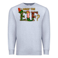 Heather Grey What The Elf Christmas Premium Sweatshirt - RanaPortraitStore