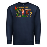Navy What The Elf Christmas Premium Sweatshirt - RanaPortraitStore