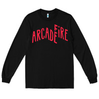 Black Arcade Fire Long Sleeve Tee - linhVisuals