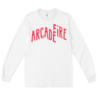 White Arcade Fire Long Sleeve Tee - linhVisuals