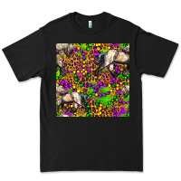 Black mardi gras leopard horse seamless pattern Premium Tee - FaDigitalArtStudio