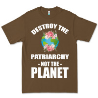 Cacao Destroy the patriarchy not the planet Premium Tee - Bettercallsaul