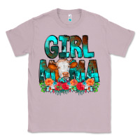 Lilac Girl Mama Flowers Cow Classic Tee - CowCowDesign