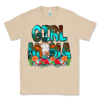 Mushroom Girl Mama Flowers Cow Classic Tee - CowCowDesign