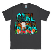 Smoke Girl Mama Flowers Cow Classic Tee - CowCowDesign
