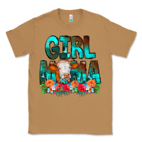 Toasted Coconut Girl Mama Flowers Cow Classic Tee - CowCowDesign