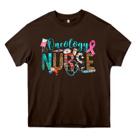 Chocolate Brown oncology nurse Heavy Core Tee - OliviaCreatesArt