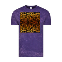 Cloud Purple tiger seamless pattern Vintage Tee - BundleAndBundleShop