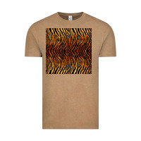Vintage Coffee tiger seamless pattern Vintage Tee - BundleAndBundleShop