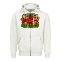 Oatmeal Heather mardi gras this the season crawfish fleur de lis Zipper Hoodie - RanaPortraitStore