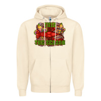 Sandshell mardi gras this the season crawfish fleur de lis Zipper Hoodie - RanaPortraitStore