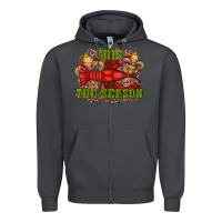 Smoke mardi gras this the season crawfish fleur de lis Zipper Hoodie - RanaPortraitStore