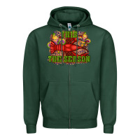 Sports Green mardi gras this the season crawfish fleur de lis Zipper Hoodie - RanaPortraitStore