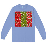 Colony Blue summer fruits Long Sleeve Tee - CowhideDigitalArt