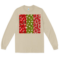 Mushroom summer fruits Long Sleeve Tee - CowhideDigitalArt