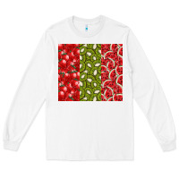 White summer fruits Long Sleeve Tee - CowhideDigitalArt