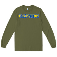 Army Green capcom Long Sleeve Tee - linhVisuals