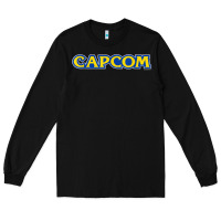 Black capcom Long Sleeve Tee - linhVisuals